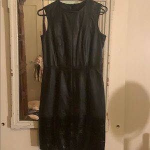 Perfect little black lambskin dress